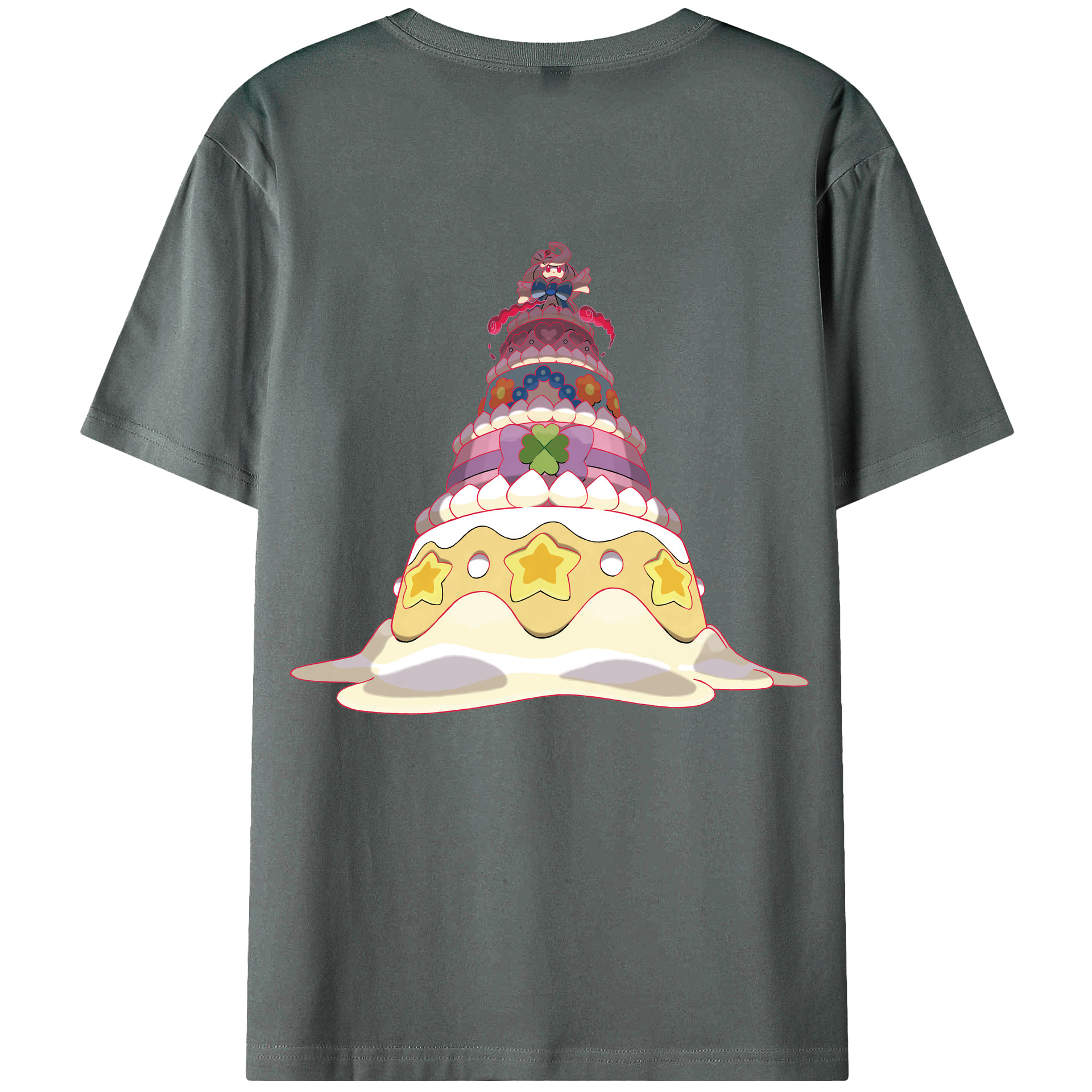 （画像用） ポケットモンスター Pokémon 綿100％ メンズ半袖Tシャツ（バックプリント） 通気性